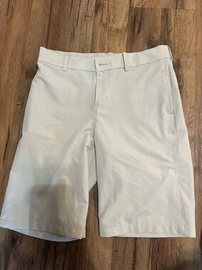Kids Light Gray Performance Golf Shorts
